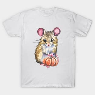 Halloween Pumpkin Mouse T-Shirt